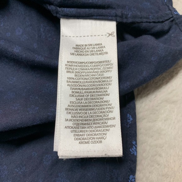 Polo Ralph Lauren Shirt Men's M Slim Fit Blue Floral Print Long Sleeve Button Up - Picture 5 of 7